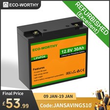 ECO-WORTHY 12V 30Ah Lithium