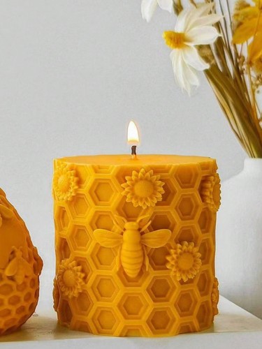 Bee honeycomb cylindrical - 3d,