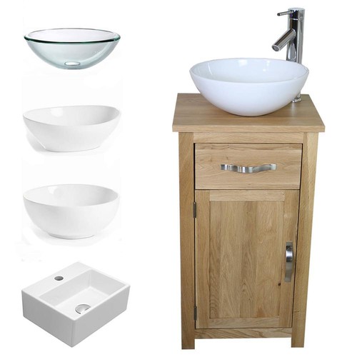 Solid oak bathroom cabinet - solid,
