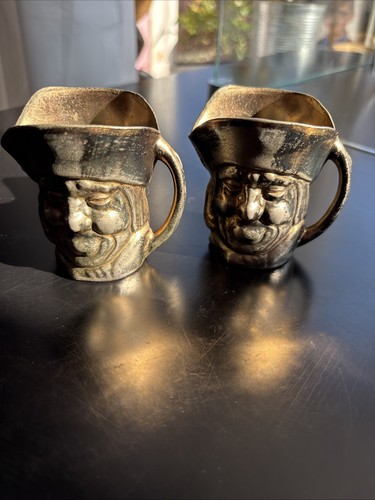 Pair vintage miniature brass - miniature,