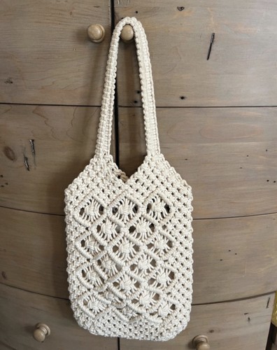 Zara lined crochet bag vguc - bag,
