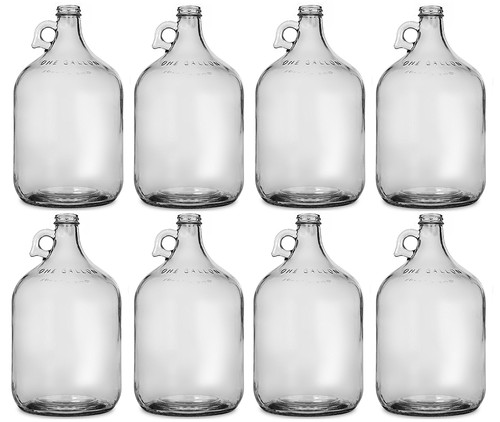 Glass jug gallon pack of - gallon, (pack