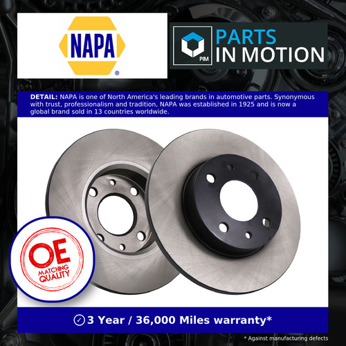 Brake discs pair solid fits - brake,