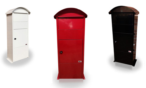 Large parcel drop box round - large,