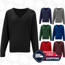 Unisex V-Neck Knitted Jumper