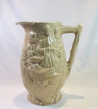 Vintage 1930 Burleigh Ware The Runaway Marriage Gretna Green Wedding Pitcher Jug