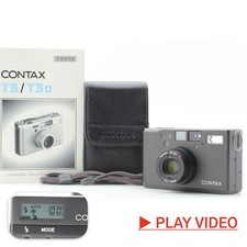 Case [ TOP MINT ] Contax T3 Titan Black Point & Shoot Camera Single Teeth JAPAN