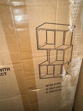 Modern Zig-Zag Shelving Unit – 59.5 × 29 × 106.9 cm