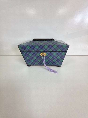 Tartan ware tea caddy - ware,
