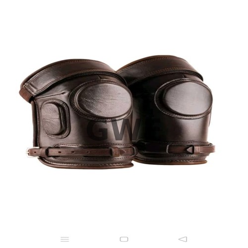 Handmade leather polo knee - leather,