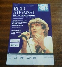 ROD STEWART TICKET 1995 Manchester City Maine Road Original UK