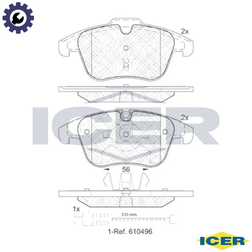 Brake pad set disc - pad,