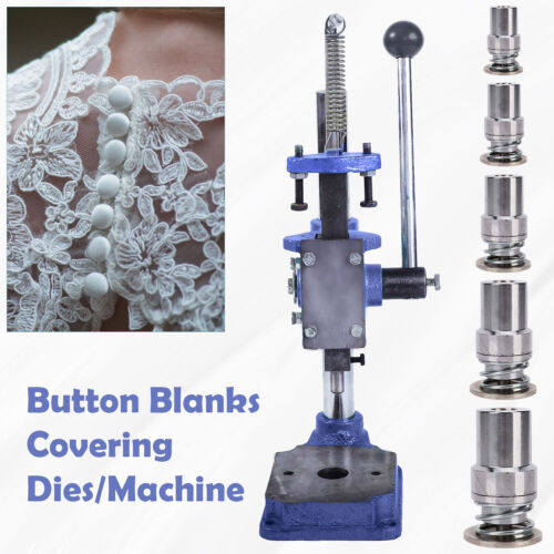 Button making covering - covering, machine