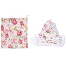 40Ft Fabric Bunting, 42Pcs Outdoor Bunting Banner,Floral Vintage Cotton2285