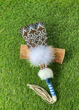 Smudge Feather Turkey Fan with