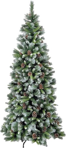Frosted artificial christmas - artificial,