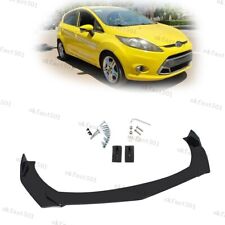 For Fiesta ST MK6 Mk7 MK7.5 LOWER FRONT SPLITTER BUMPER LIP BODY KIT BLACK ABS