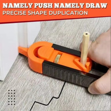 Profile Scribing Ruler Contour Gauge with Lock - Precise Scribe Tool Woodworking