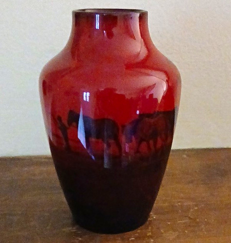 Royal doulton flambe bulbous - royal,