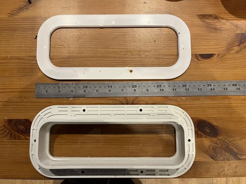 Boat fixed porthole window