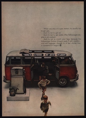 1960 volkswagen red van bus - 1960,