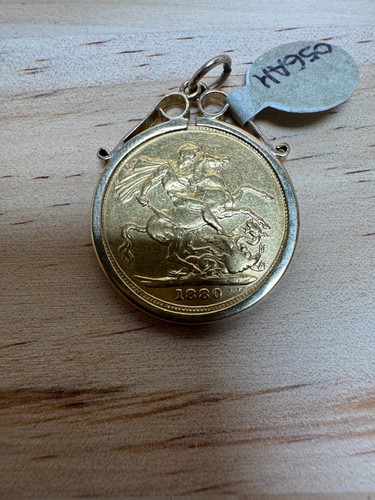 1880 gold full sovereign coin - 1880,