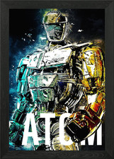 atom real steel poster Framed