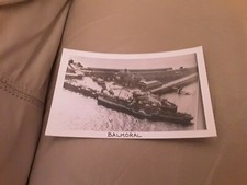 BLANK POSTCARD SIZE PHOTO BALMORAL PADDLE STEAMER @ RYDE PIER, ISLE OF WIGHT 
