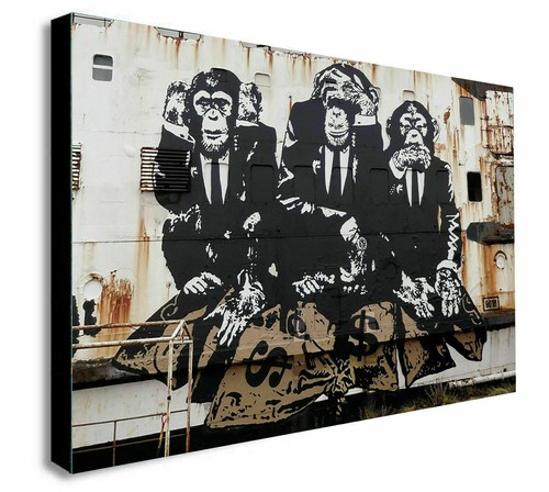 Banksy three wise - banksy,