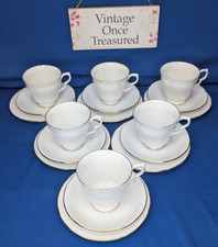 Colclough WHITE AND GOLD Tea