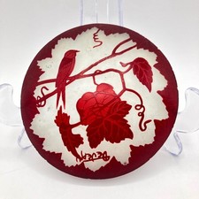 Deveau France Art Deco Red