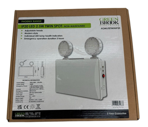Green brook ip20 - led, twin