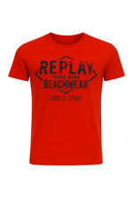 Replay Mens Red Crew T-shirt