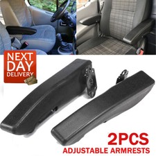 Universal Adjustable Leather Car SUV Seat Armrest Console Box Arm Rest L + R