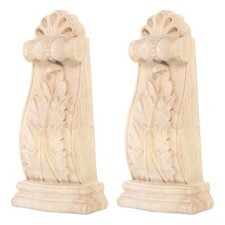  2pcs Corbels For Doorway: European Style Wooden Corbels - Rustic Decorative