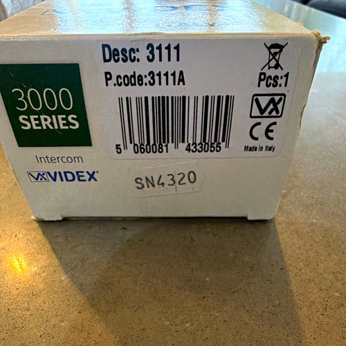Videx 3000 series wired - videx,