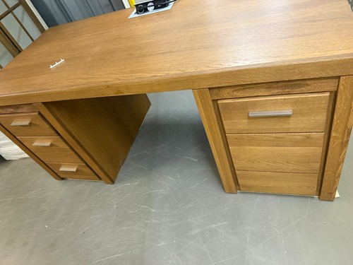 Solid wood oak office - wood, desk