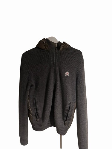 Moncler green and grey puffer