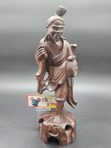 Vintage okimono carved - okimono, rose