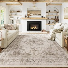 HUGEAR Vintage Beige Area Rug