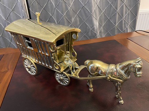 Antique brass horse - brass, and
