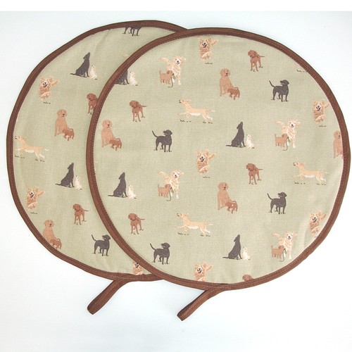 Aga hob covers dogs labrador - aga,
