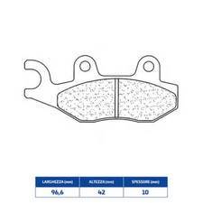 FRONT SINTERED BRAKE PADS for