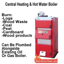 DWBi 50kW, wood boiler, solid fuel boiler, multi fuel boiler for central heating