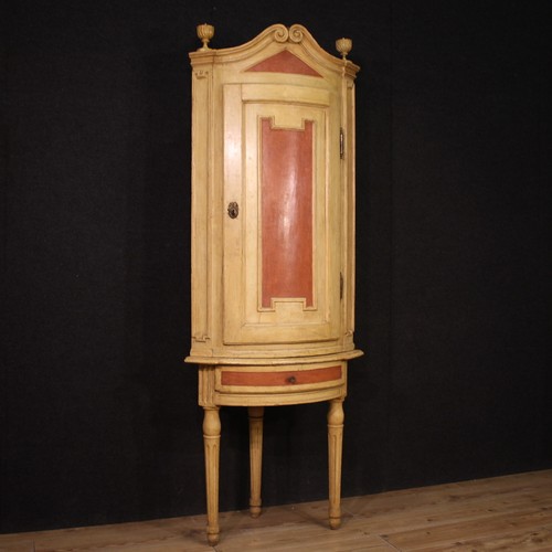 Antique italian corner cabinet - italian,