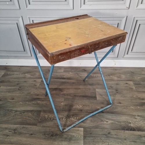 Vintage folding school desk - folding,