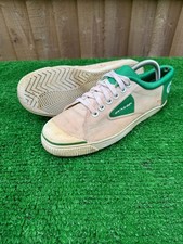 VINTAGE DUNLOP GREENFLASH 80 s casuals UK 7.5 TENNIS 1970'S OG COLOURWAY