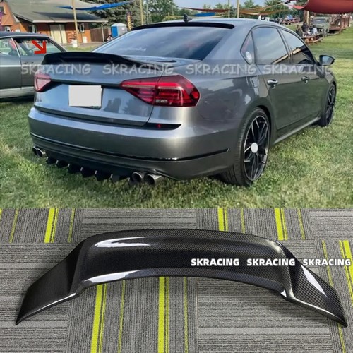 Real carbon fiber rear trunk - real,