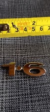 FORD BLACK & CHROME BADGE  EMBLEM 1.6 Fiesta Focus Cmax Ka 