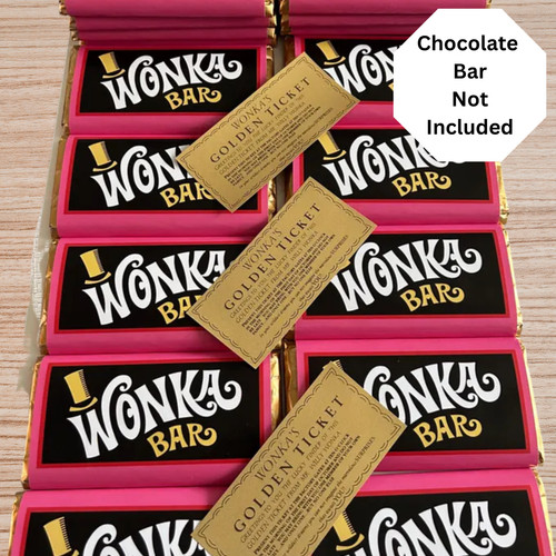 Wonka chocolate bar wrapper - wrapper, +